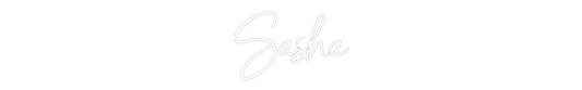 Custom Name Neon Sign Sasha