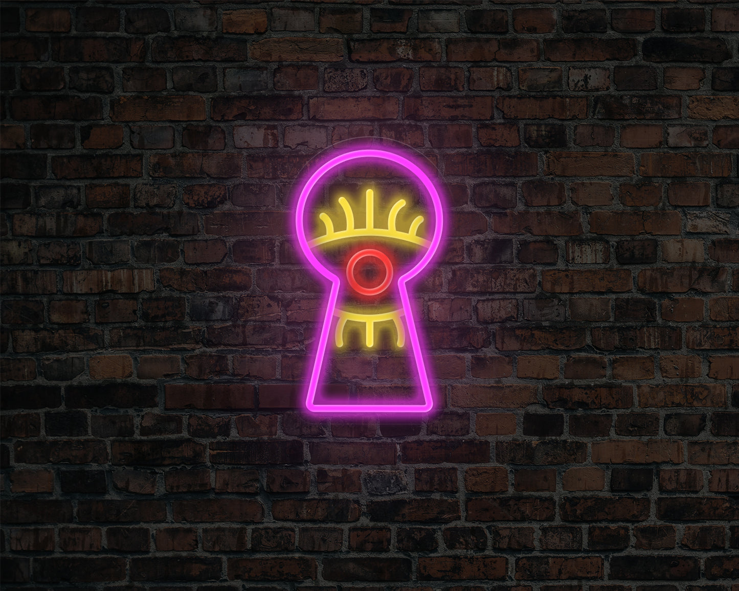 Keyhole Eyes Neon
