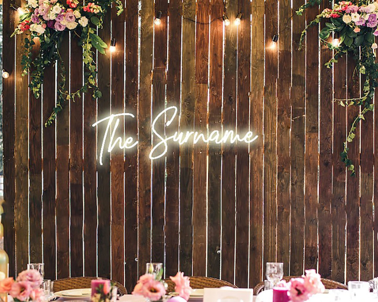 The Surname Neon Sign