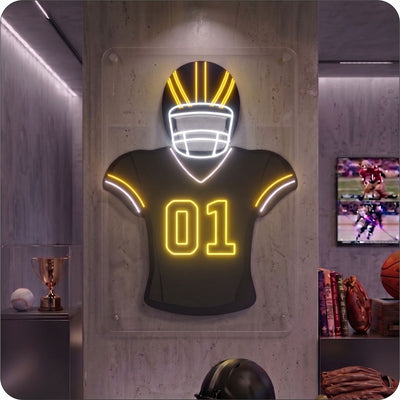 CIN Jersey Football Neon Artwork Sign