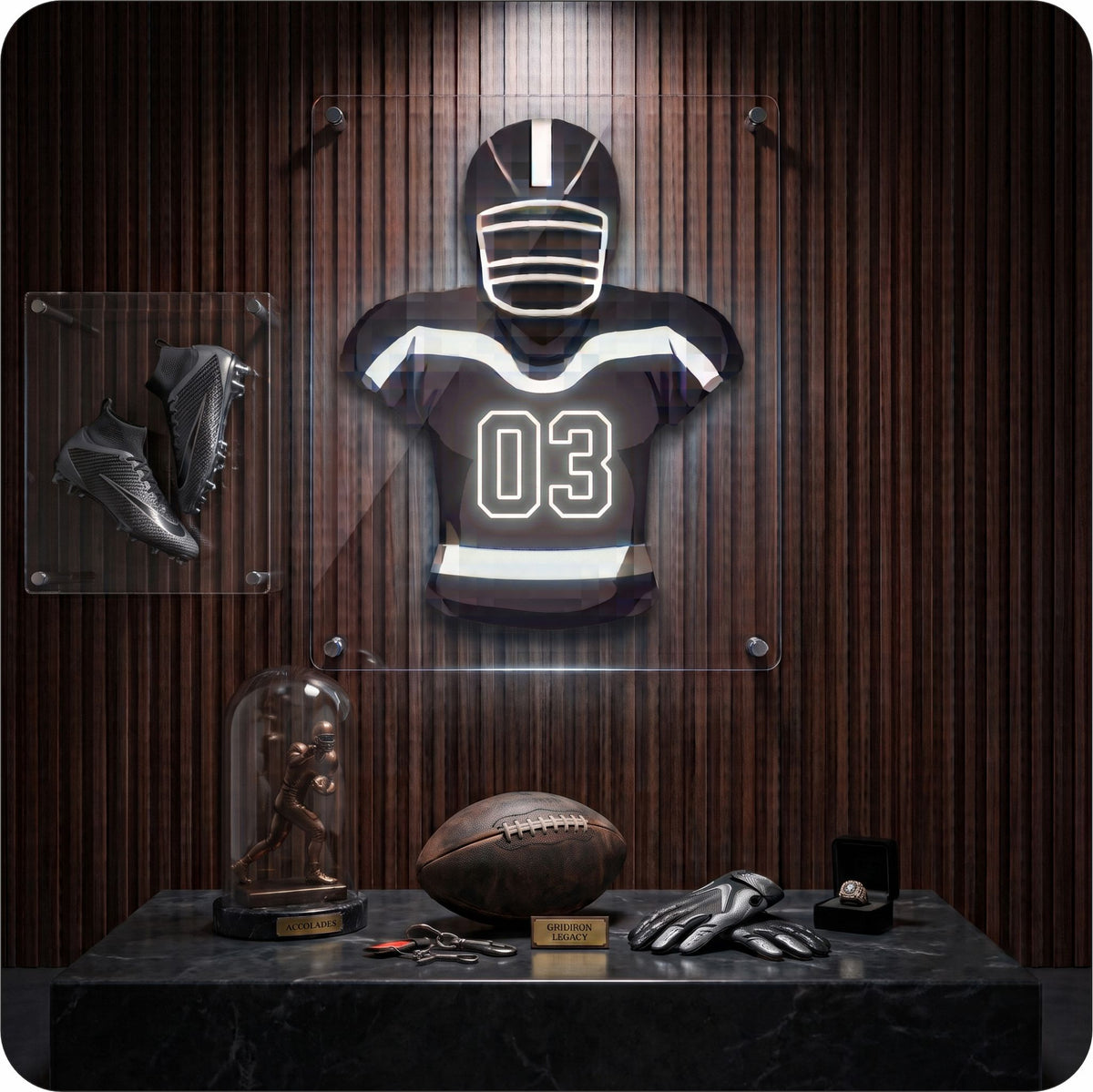 DAL Jersey Football Neon Artwork Sign