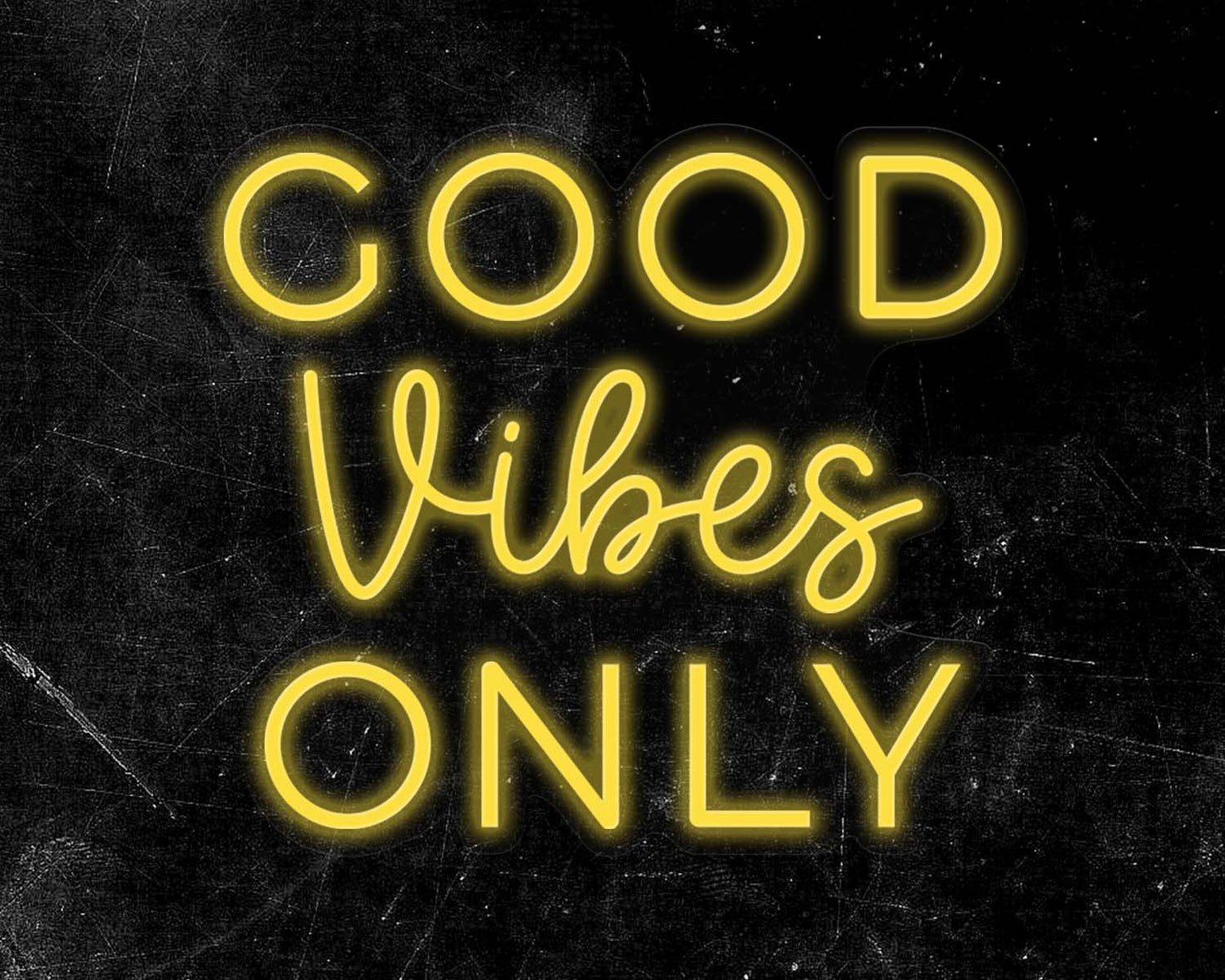 Good Vibes Only Neon Sign