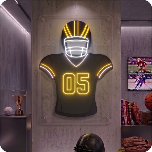 CIN Jersey Football Neon Artwork Sign