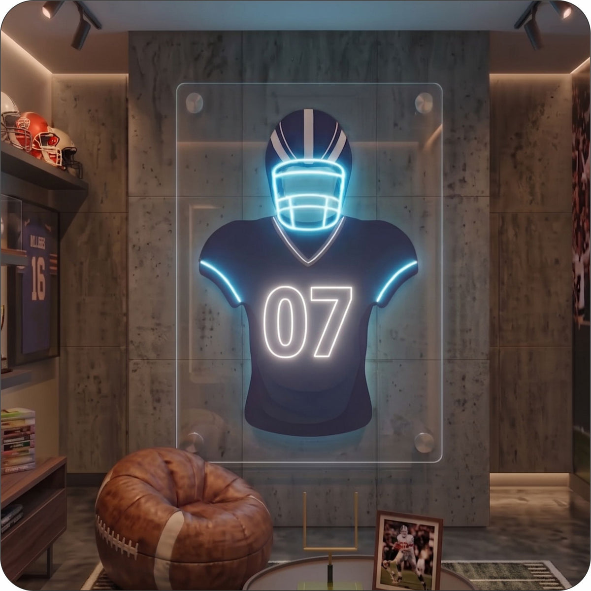 JAX Jersey Football Neon Artwork Sign