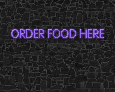 Order food here Neon Sign