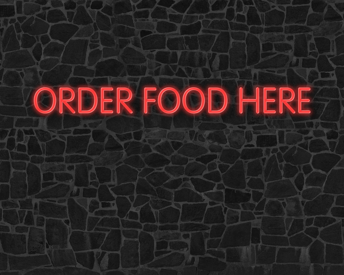 Order food here Neon Sign