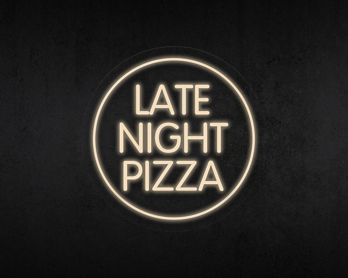 Late Night Pizza Neon Sign