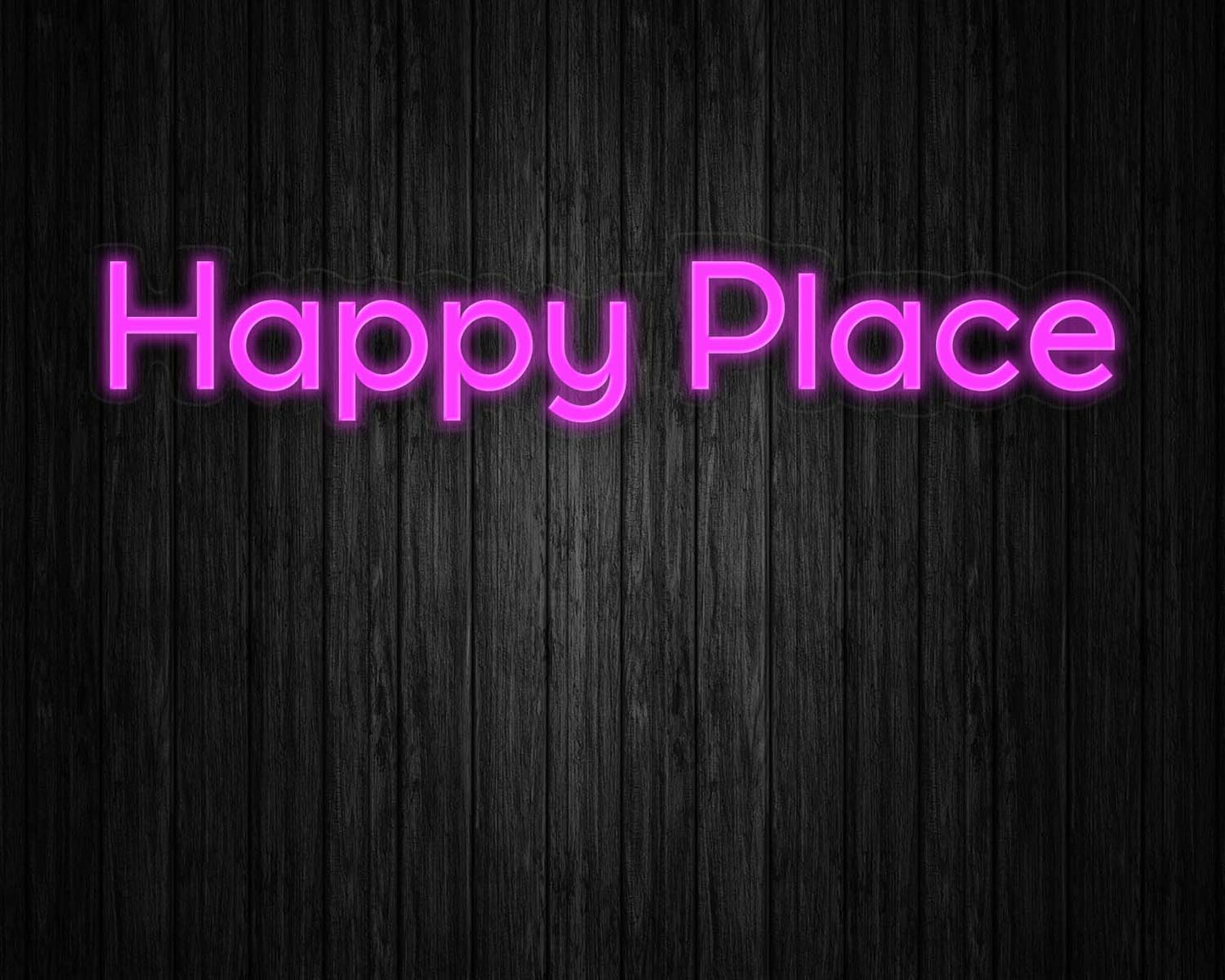 Happy Place Neon Sign