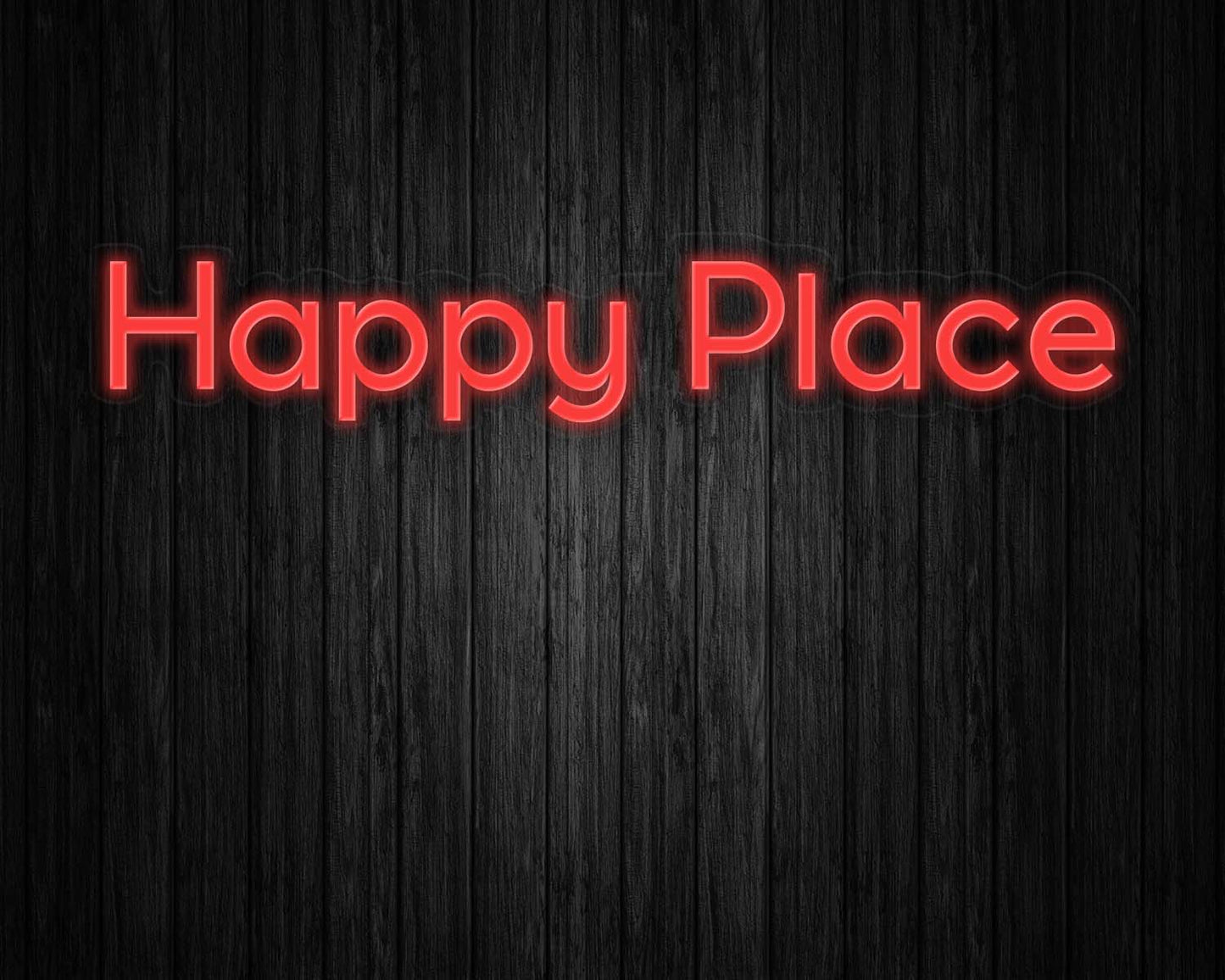 Happy Place Neon Sign