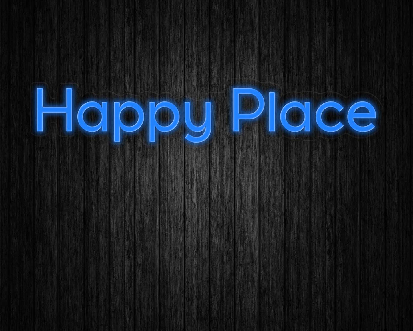 Happy Place Neon Sign