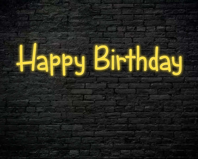 Happy Birthday Neon Sign