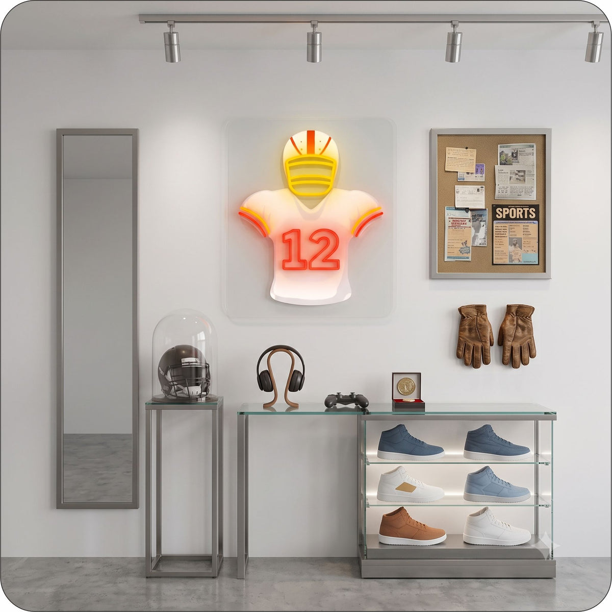 TB Jersey Football Neon Artwork Sign