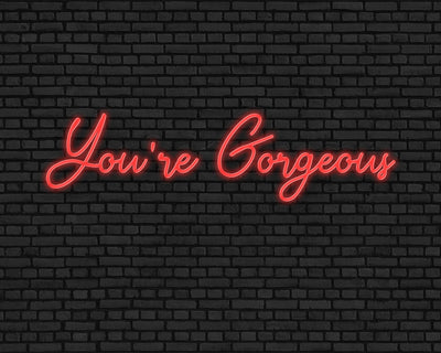 You're Gorgeous Neon Sign
