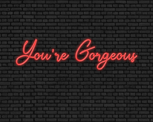 You're Gorgeous Neon Sign
