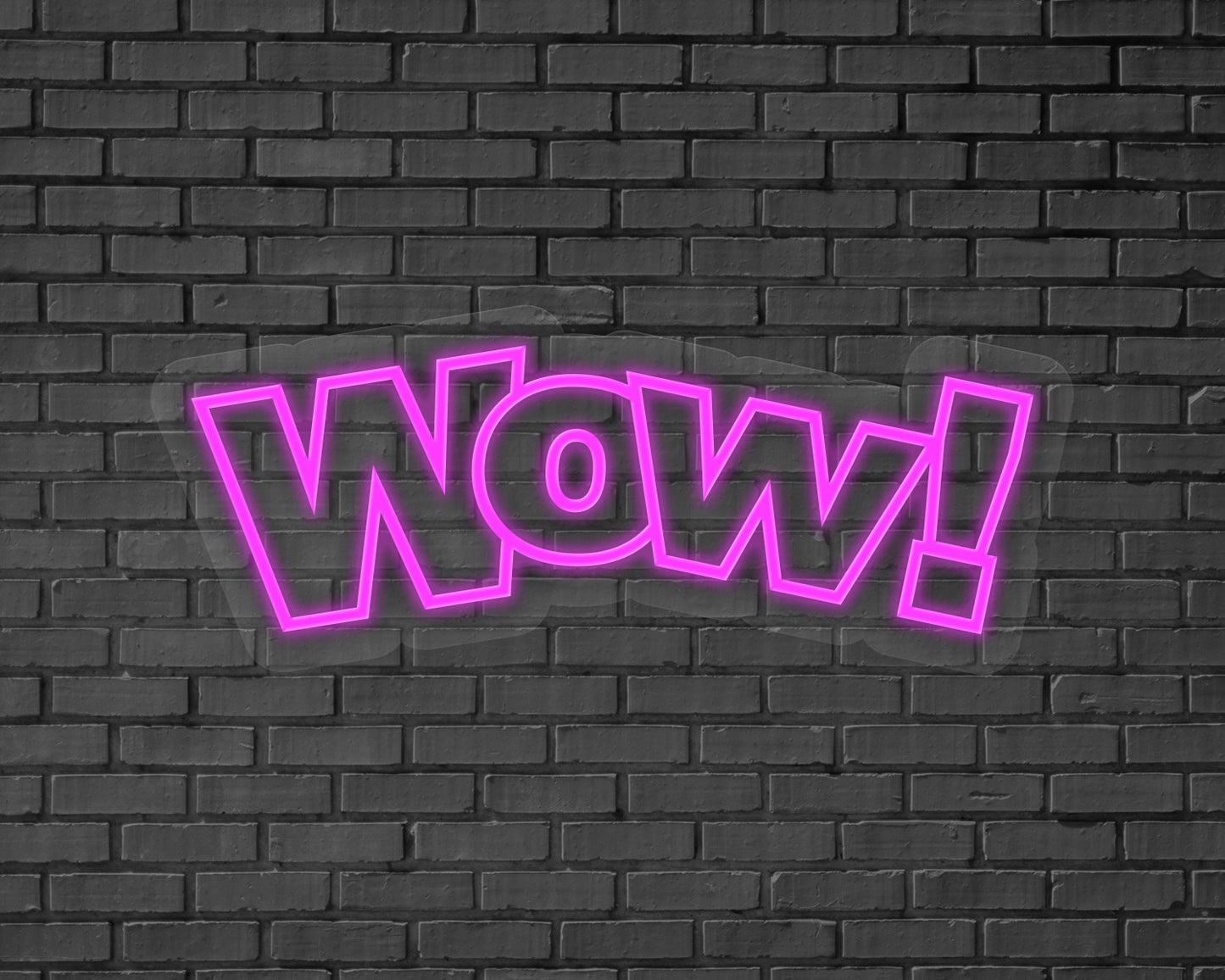 Wow! Neon Sign
