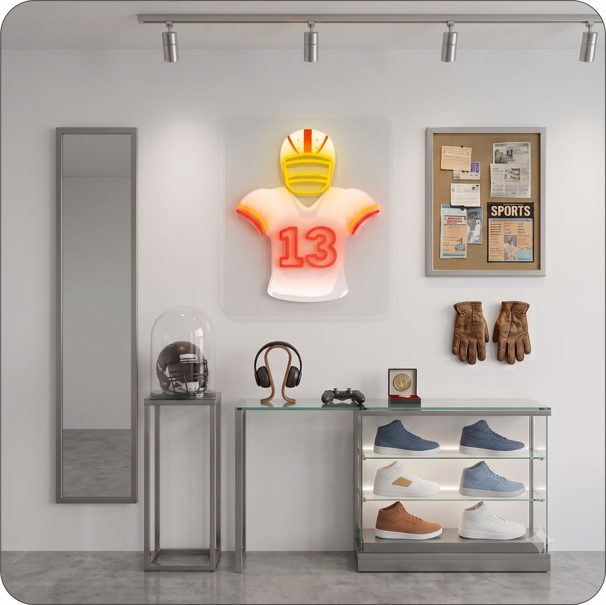 TB Jersey Football Neon Artwork Sign