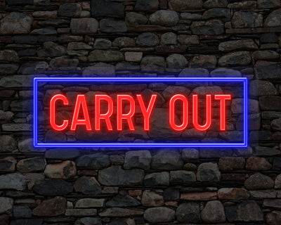 Carry Out Neon Sign