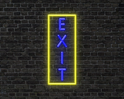 Exit Vertical Neon Sign