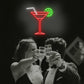 Sipping Cocktails Neon Sign