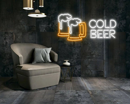 Cold Beer Neon Sign