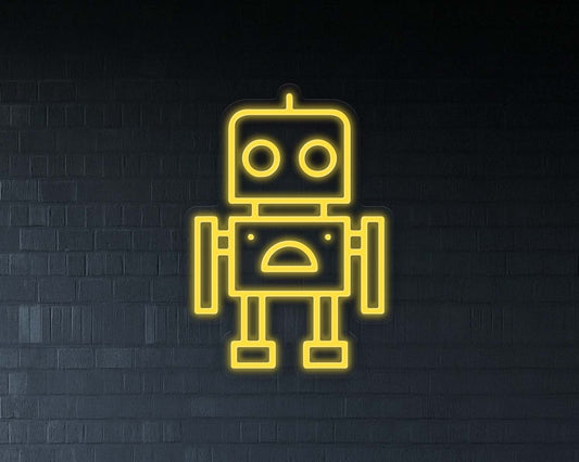 Robot Neon Sign