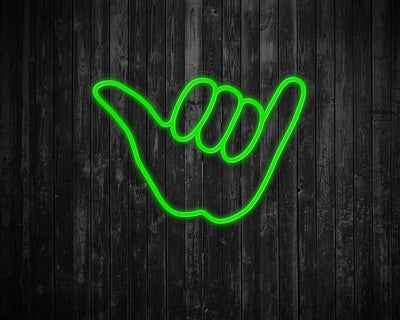 Hang Loose Hand Neon Sign