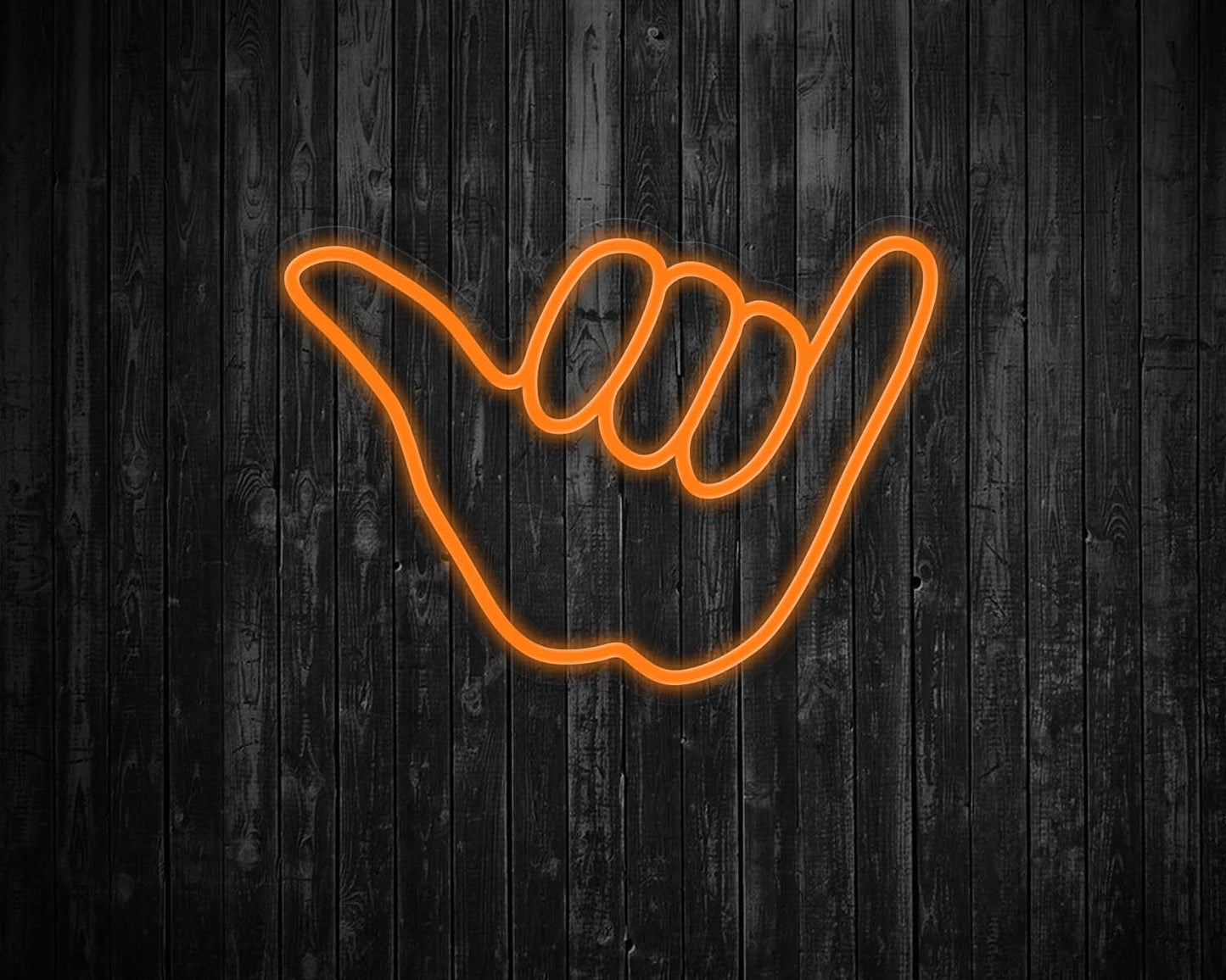 Hang Loose Hand Neon Sign