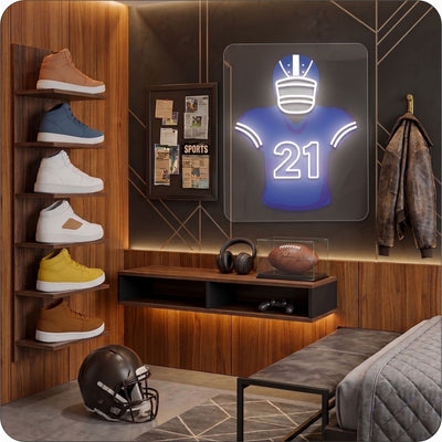 SEA Jersey Football Neon Artwork Sign
