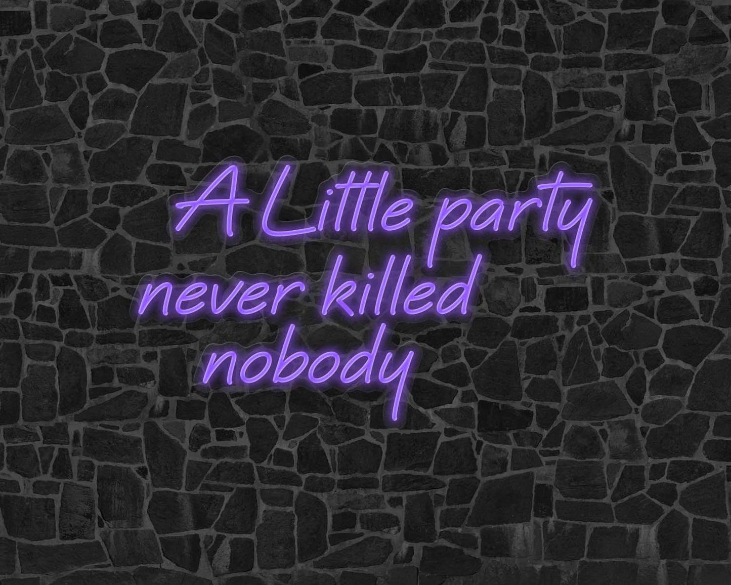 A Little Party Never Killed Nobody Neon Sign