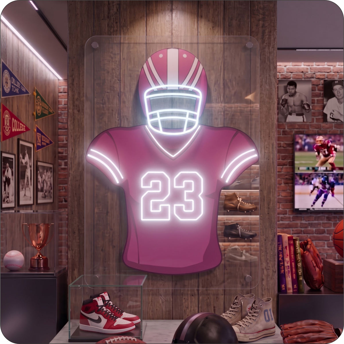 SF Jersey Football Neon Artwork Sign