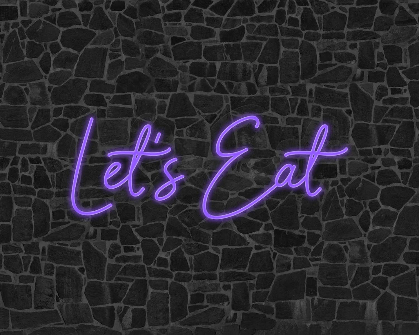 Lets Eat Neon Sign