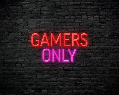 Gamers Only Neon Sign
