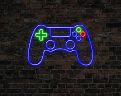 Game Remote Neon Sign