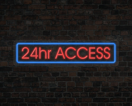 24Hr Access Neon Sign