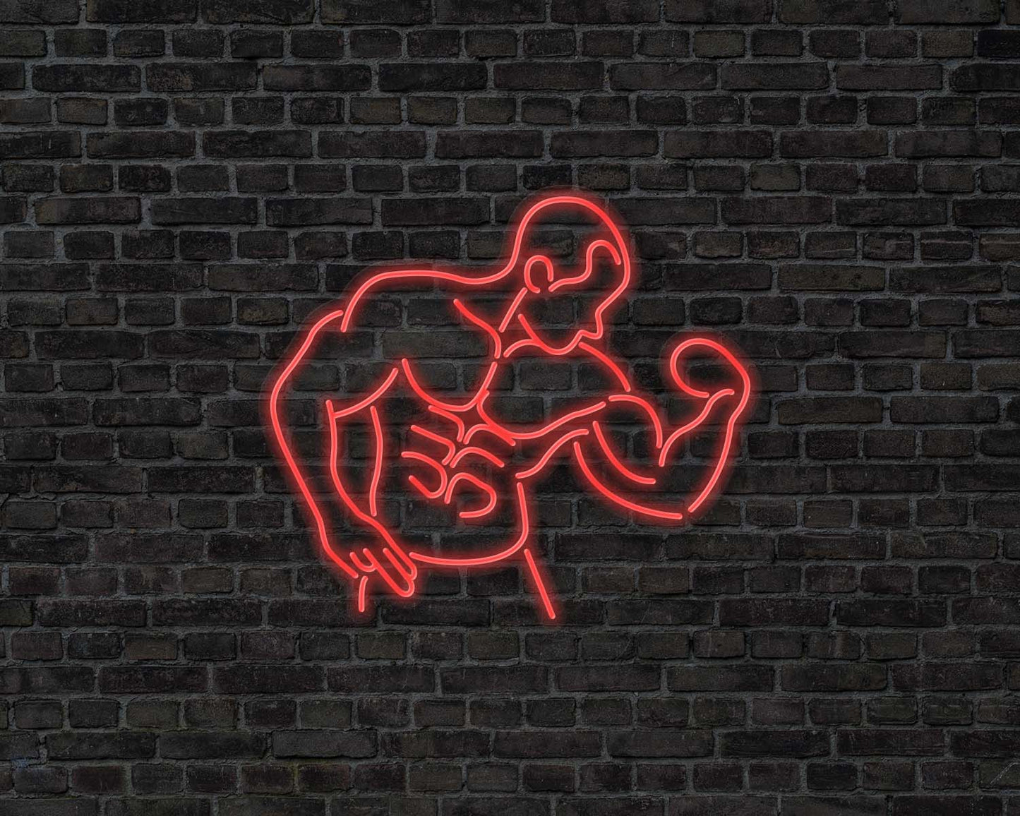 Bodybuilder Neon Sign