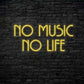 No Music No Life Neon Sign