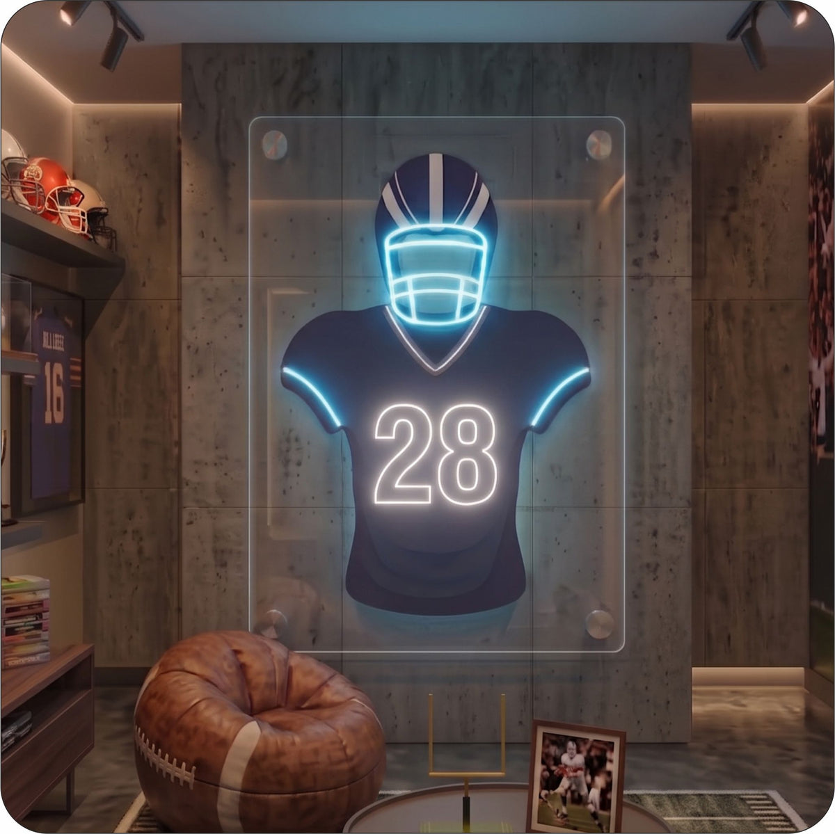 JAX Jersey Football Neon Artwork Sign
