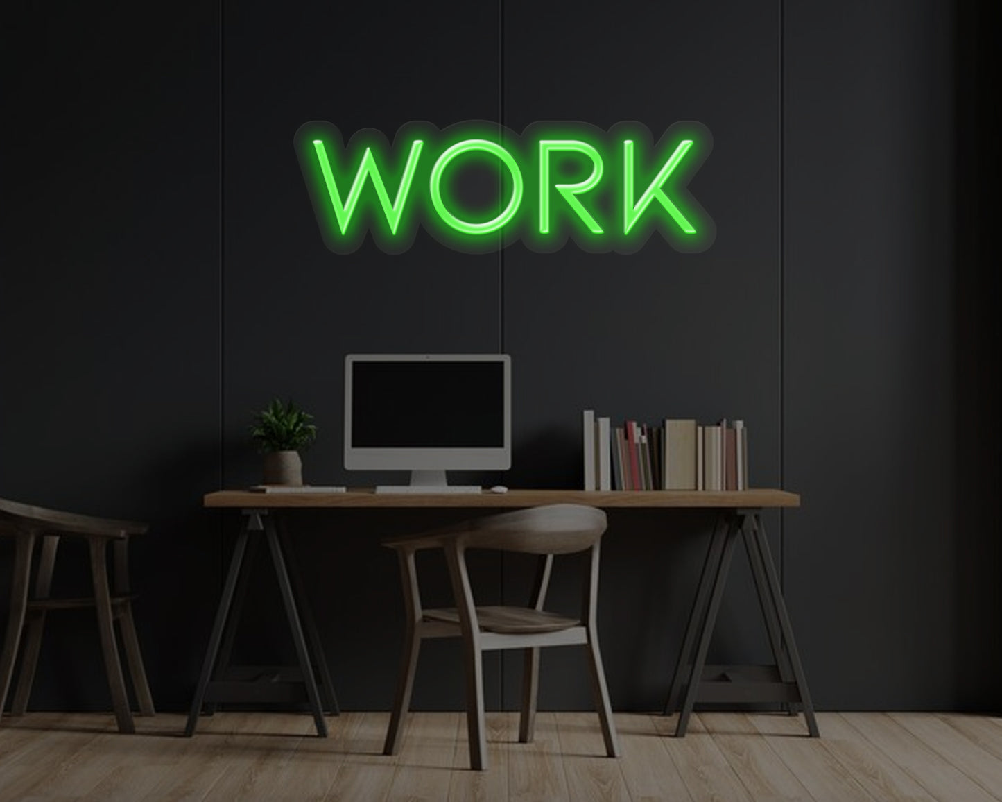 Work Neon Sign