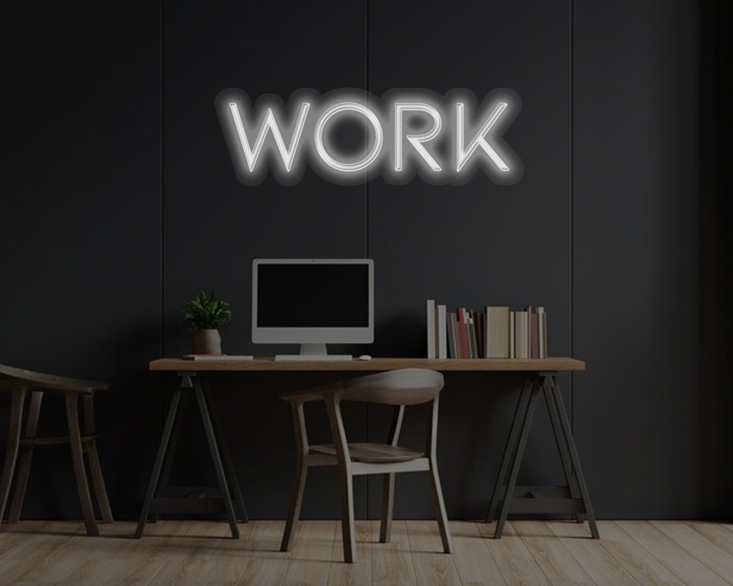 Work Neon Sign
