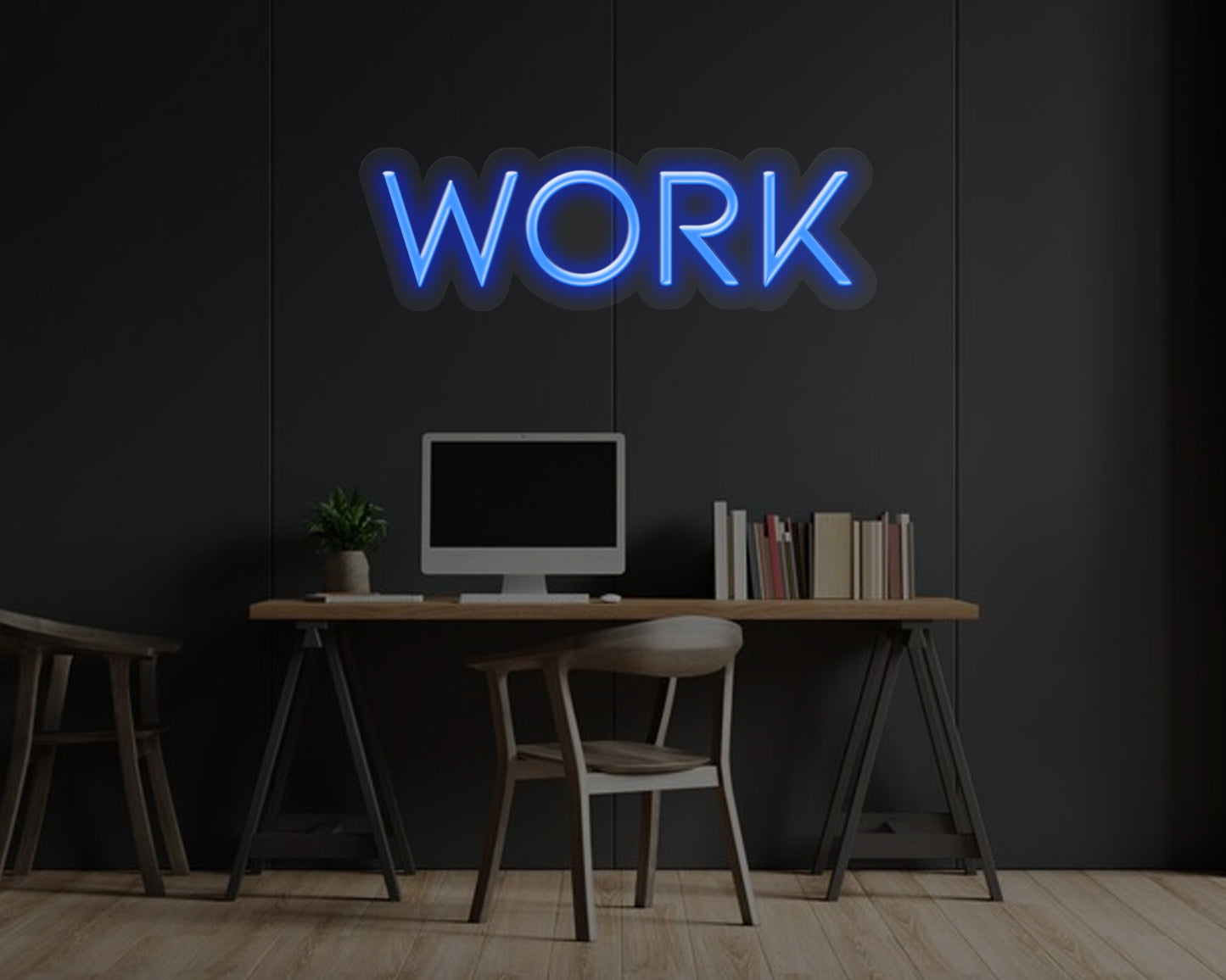 Work Neon Sign
