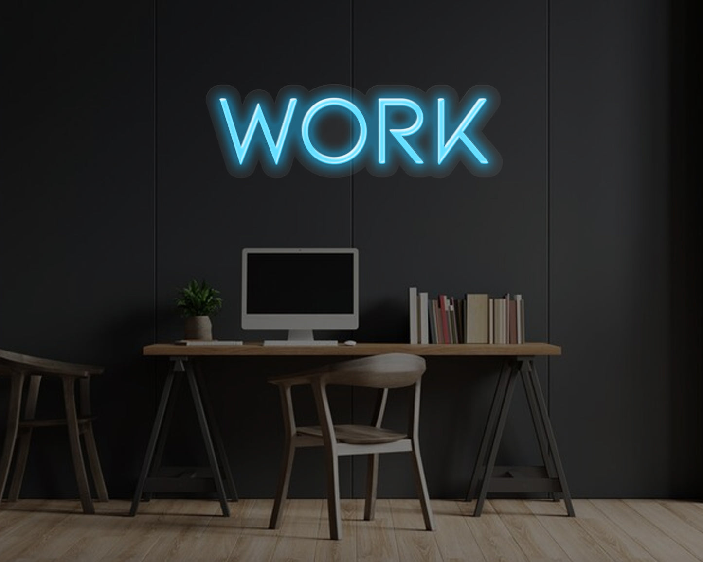 Work Neon Sign