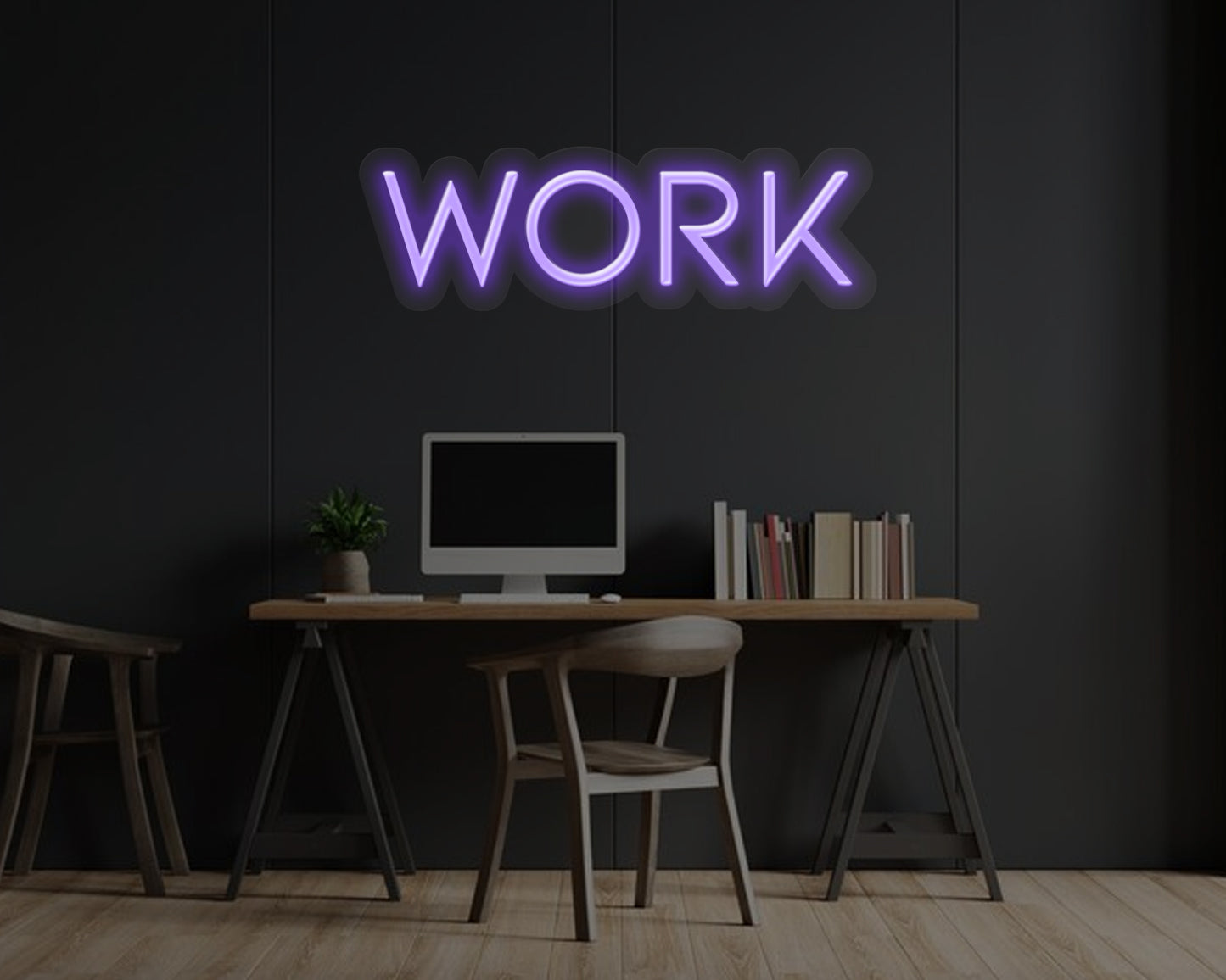 Work Neon Sign