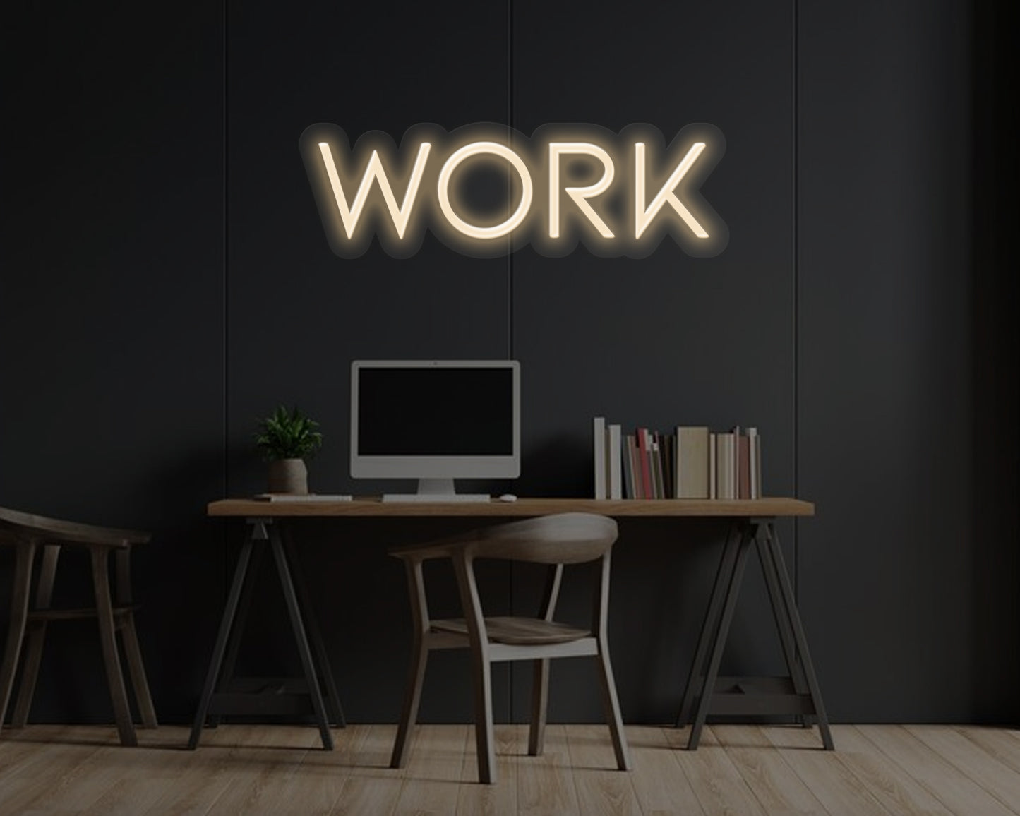 Work Neon Sign