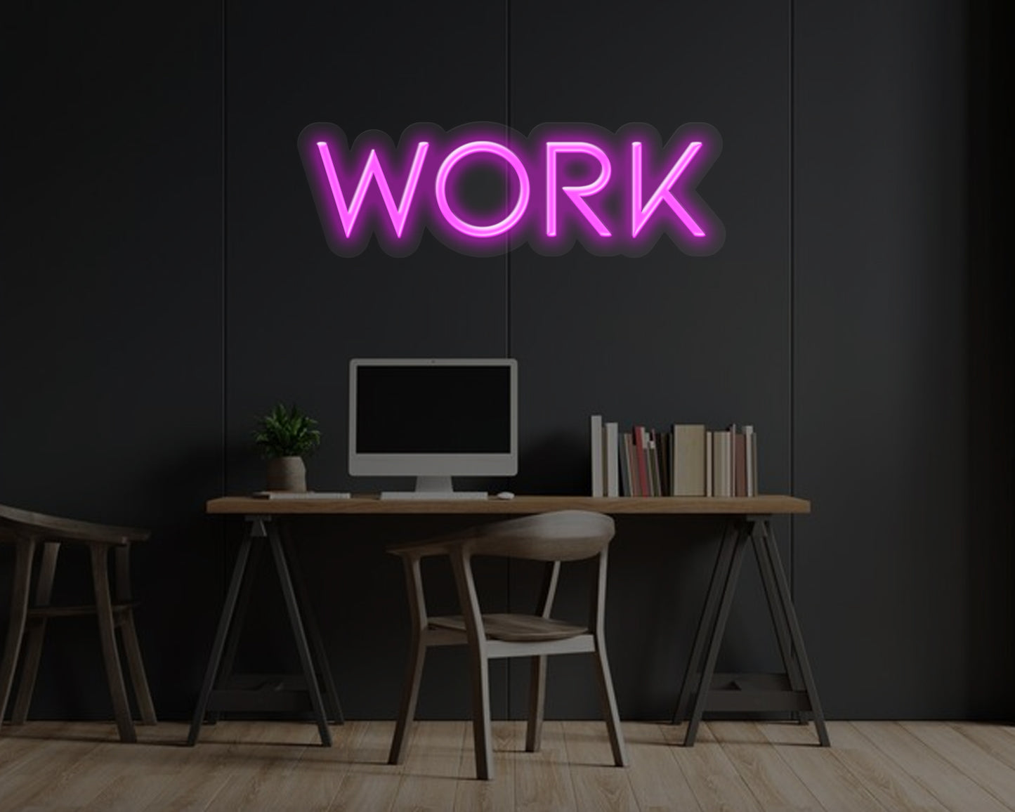 Work Neon Sign