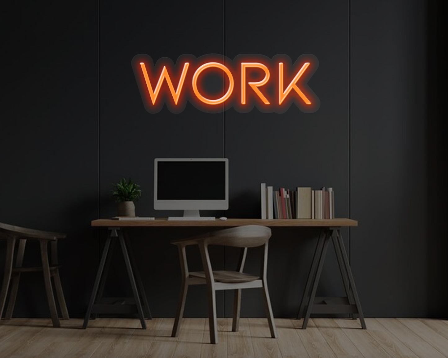 Work Neon Sign