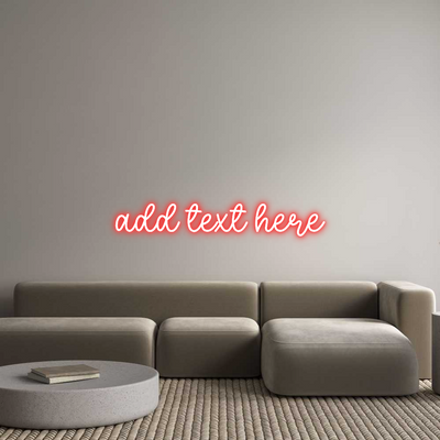 Custom Name Neon Sign add text here