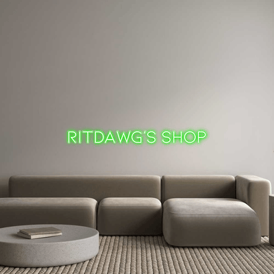 Custom Name Neon Sign Ritdawg’s Shop