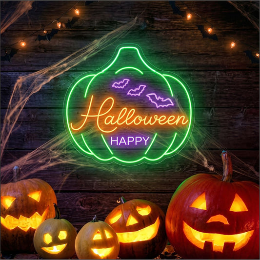 Happy Halloween Neon