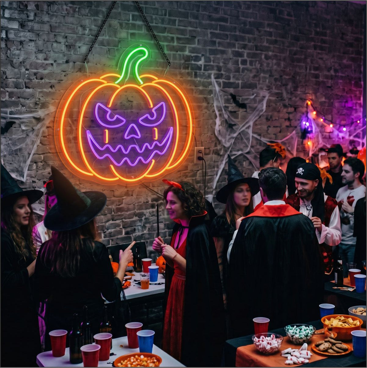 Halloween Pumpkin Neon