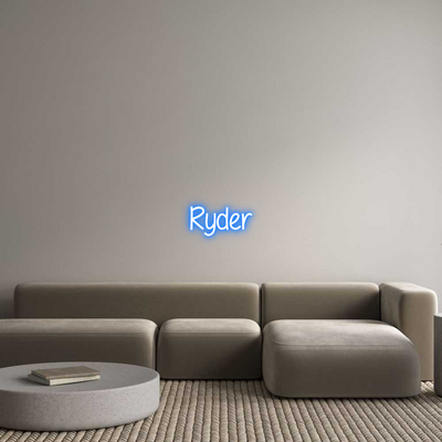 Custom Name Neon Sign Ryder